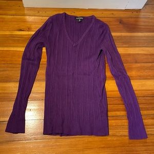 GEORGE long sleeve purple sweater